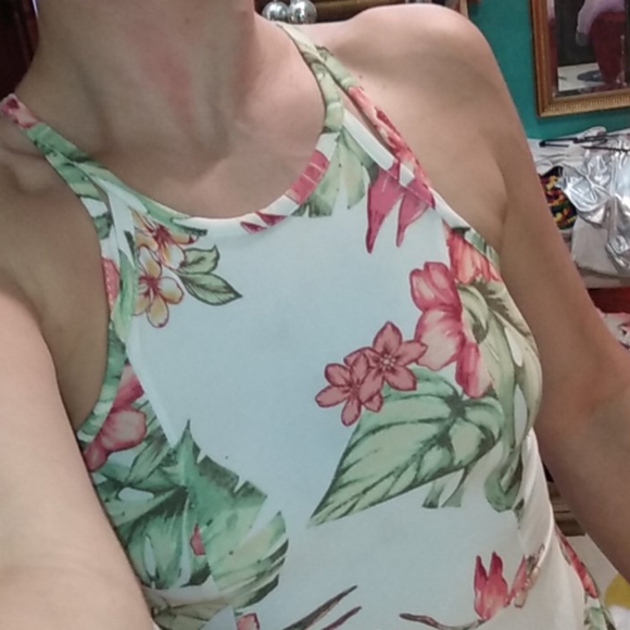 Planet Gold Floral Sweet Skater Dress Very Comfy - Picture 5 of 9